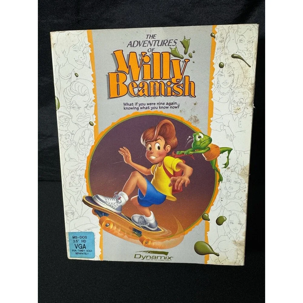 The Adventures of Willy Beamish rare Floppy Dynamix Sierra family
